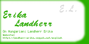 erika landherr business card